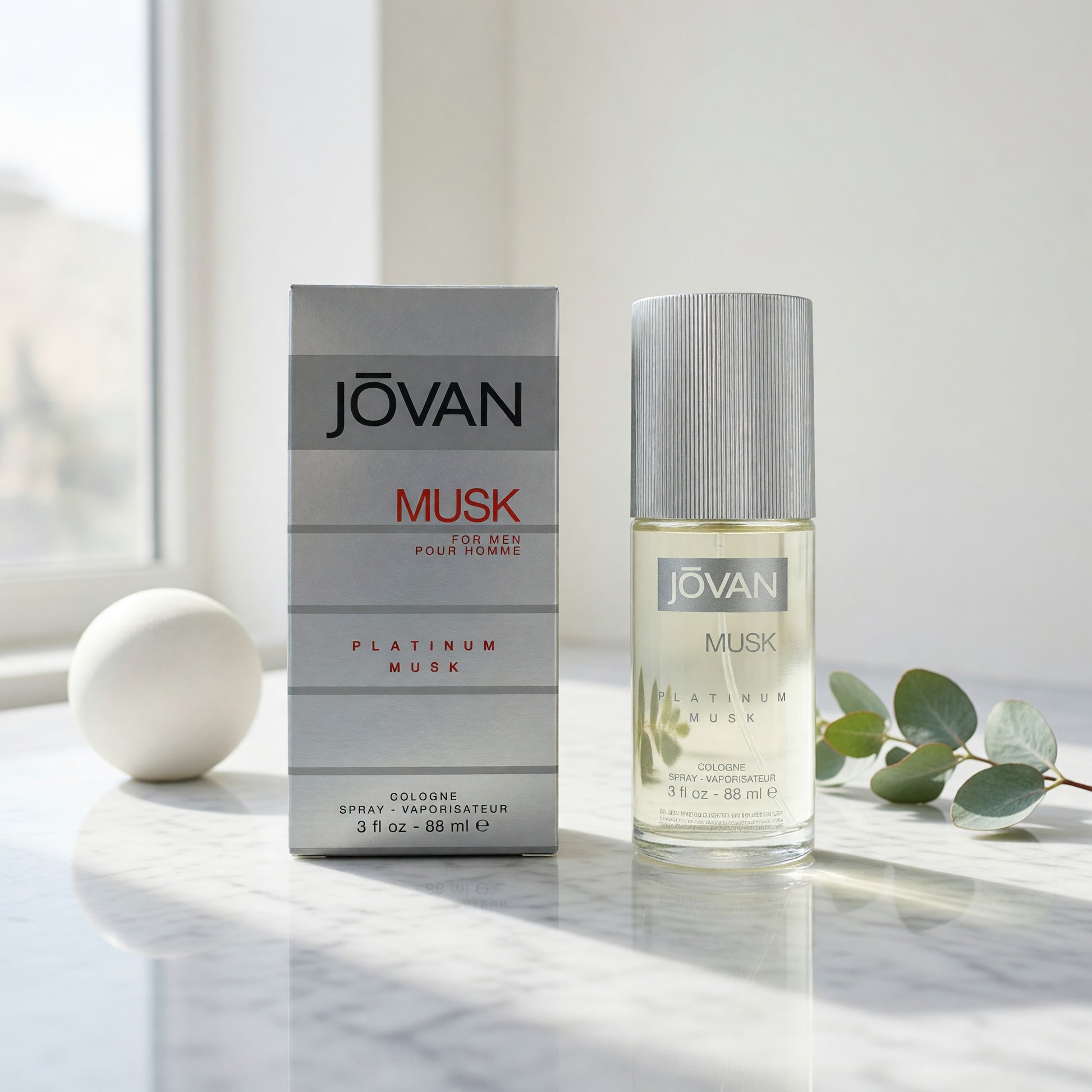 Jovan Platinum Musk by Jovan, 3 oz Eau De Cologne Spray for Men