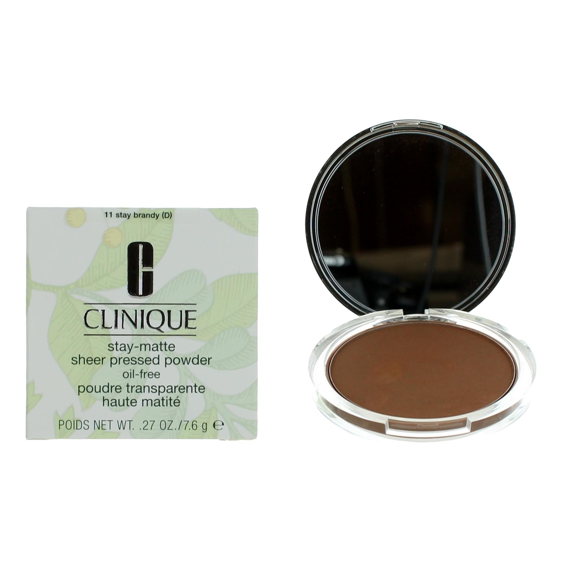 Clinique Stay-Matte by Clinique, .27oz Sheer Pressed Powder - 11 Stay Brandy - 11 Stay Brandy