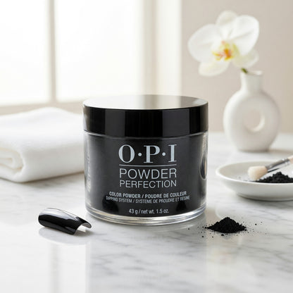 OPI Powder Perfection by OPI, 1.5 oz Color Dip Powder - Black Onyx - Black Onyx