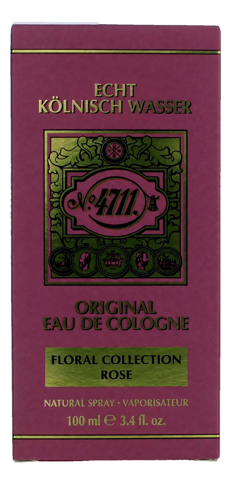 4711 Floral Collection Rose by 4711, 3.4oz Eau De Cologne Spray for Unisex