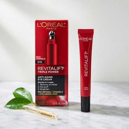 L'Oreal Revitalift Triple Power by L'Oreal, 0.5oz Anti-Aging Eye Cream