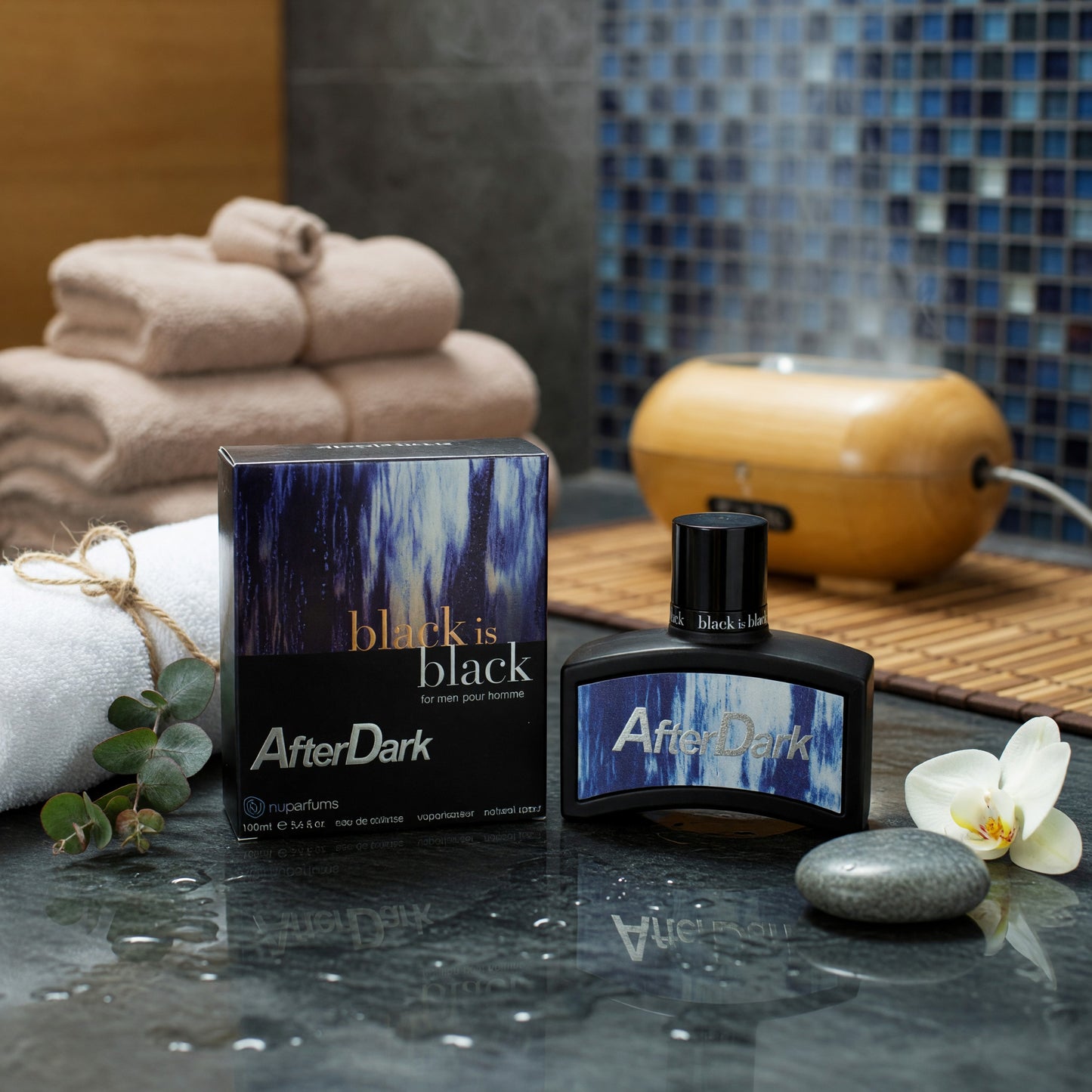 Black Is Black After Dark by NuParfums, 3.4 oz EDT Spray for Men