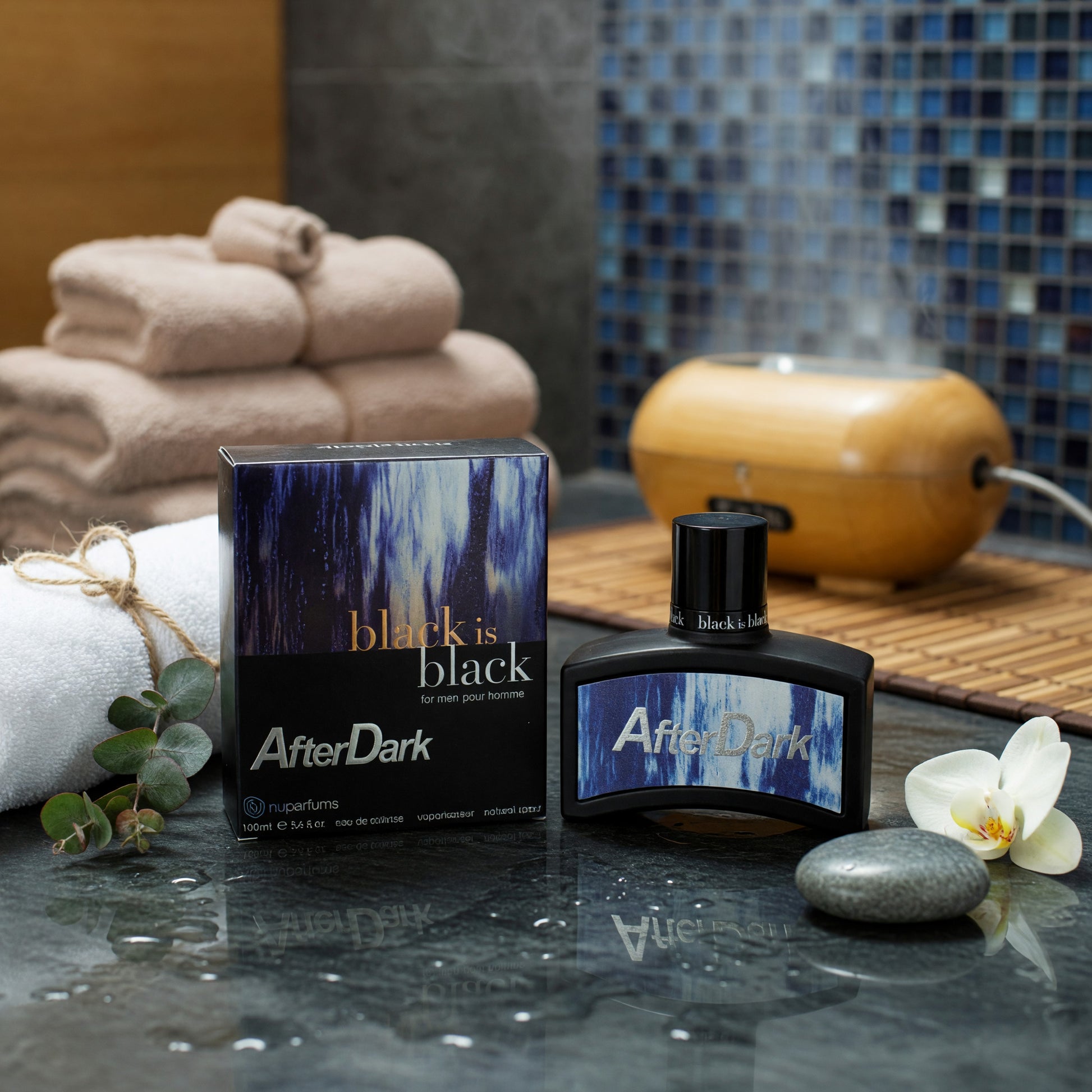 Black Is Black After Dark by NuParfums, 3.4 oz EDT Spray for Men