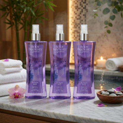 Twilight Mist by Body Fantasies, 3 Pack 8oz Fragrance Body Spray women