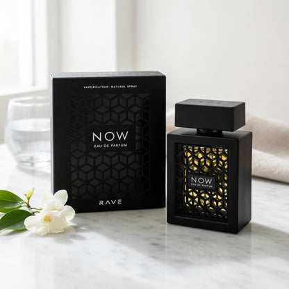 Rave Now Black by Lattafa, 3.4 oz EDP Spray for Unisex