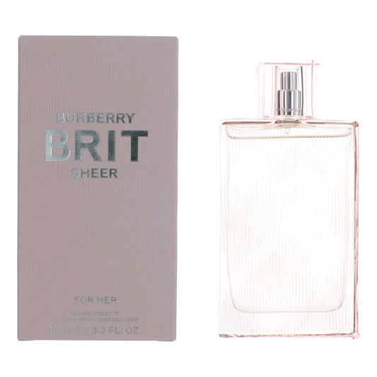 Brit Sheer by Burberry, 3.3 oz EDT Spray for Women