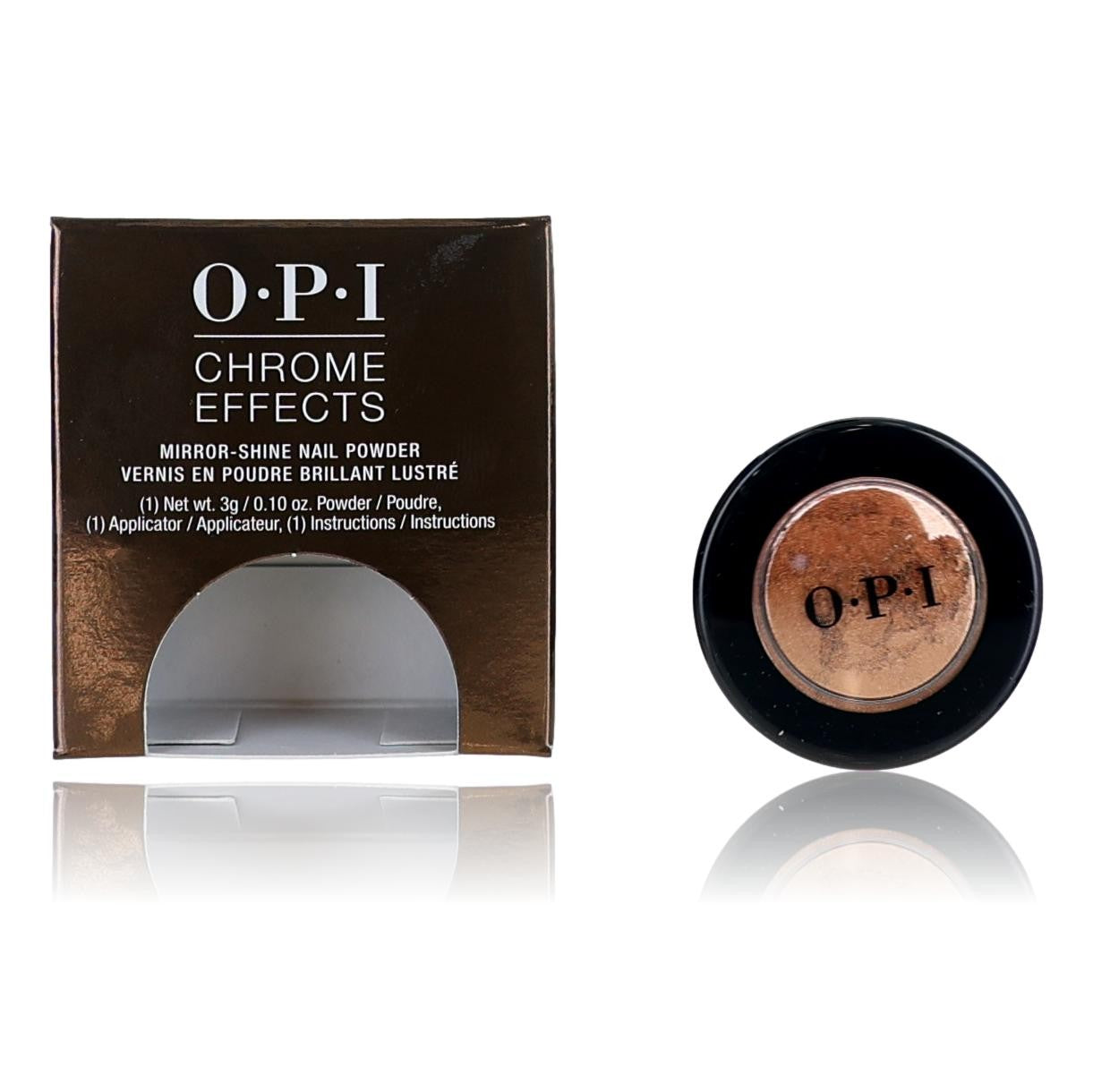 OPI Chrome Effects by OPI, 0.10 oz Nail Powder - Bronzed by the Sun - Bronzed by the Sun