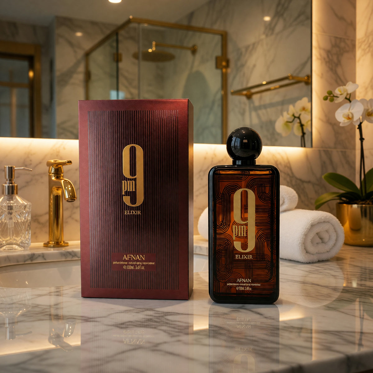 9PM Elixir by Afnan, 3.4 oz Parfum Spray for Unisex
