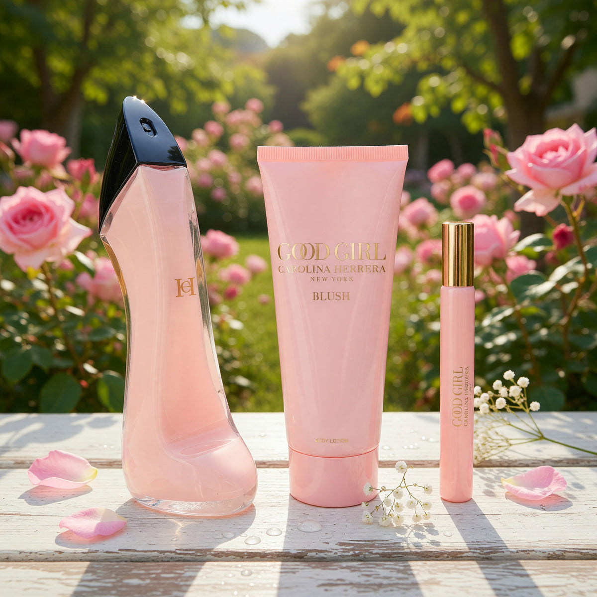 Good Girl Blush by Carolina Herrera, 3 Piece Gift Set for Women