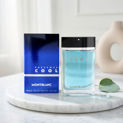 Presence Cool by Mont Blanc, 2.5 oz EDT Spray for Men 