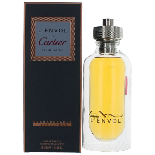 L'Envol by Cartier, 3.3 oz Refillable EDP Spray for Men