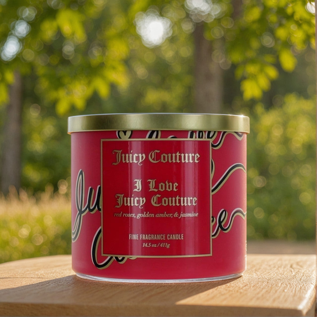 Juicy Couture 14.5oz Soy Wax Blend 3 Wick Candle - I Love Juicy Couture