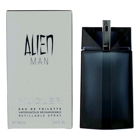 Alien Man by Thierry Mugler, 3.4 oz EDT Spray Refillable for Men