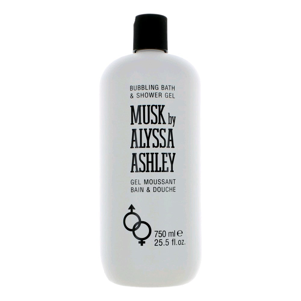 Musk by Alyssa Ashley, 25.5 oz Bubbling Bath & Shower Gel for Women