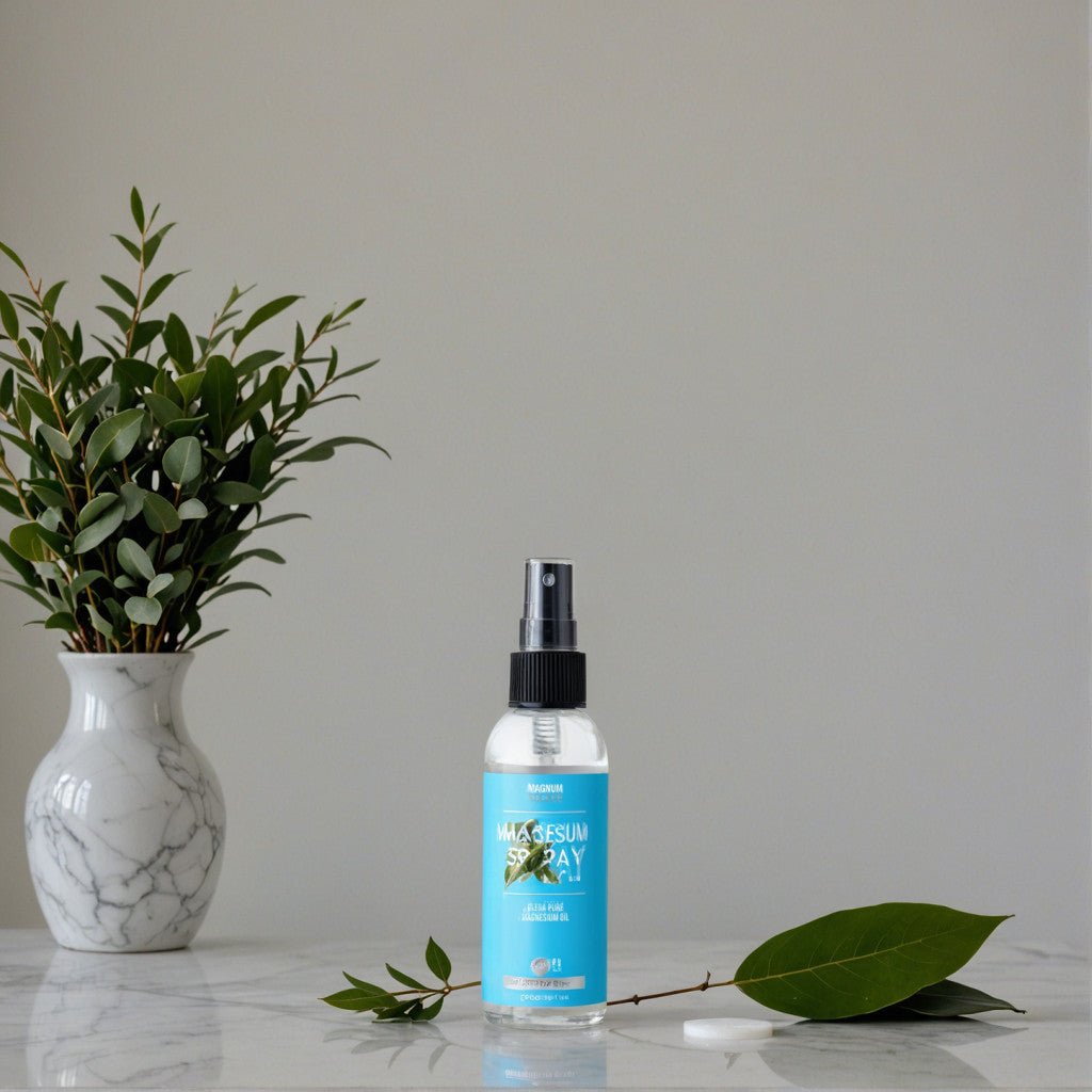 Magnesium Spray by Magnum Solace, 2 oz Ultra Pure Magnesium Oil