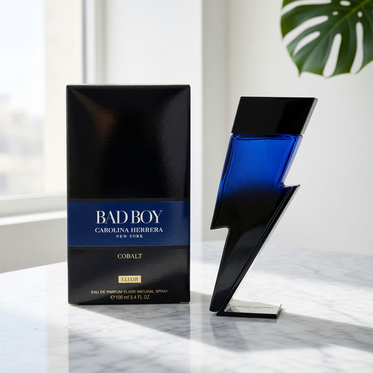 Bad Boy Cobalt Elixir by Carolina Herrera, 3.4oz EDP Elixir Spray men