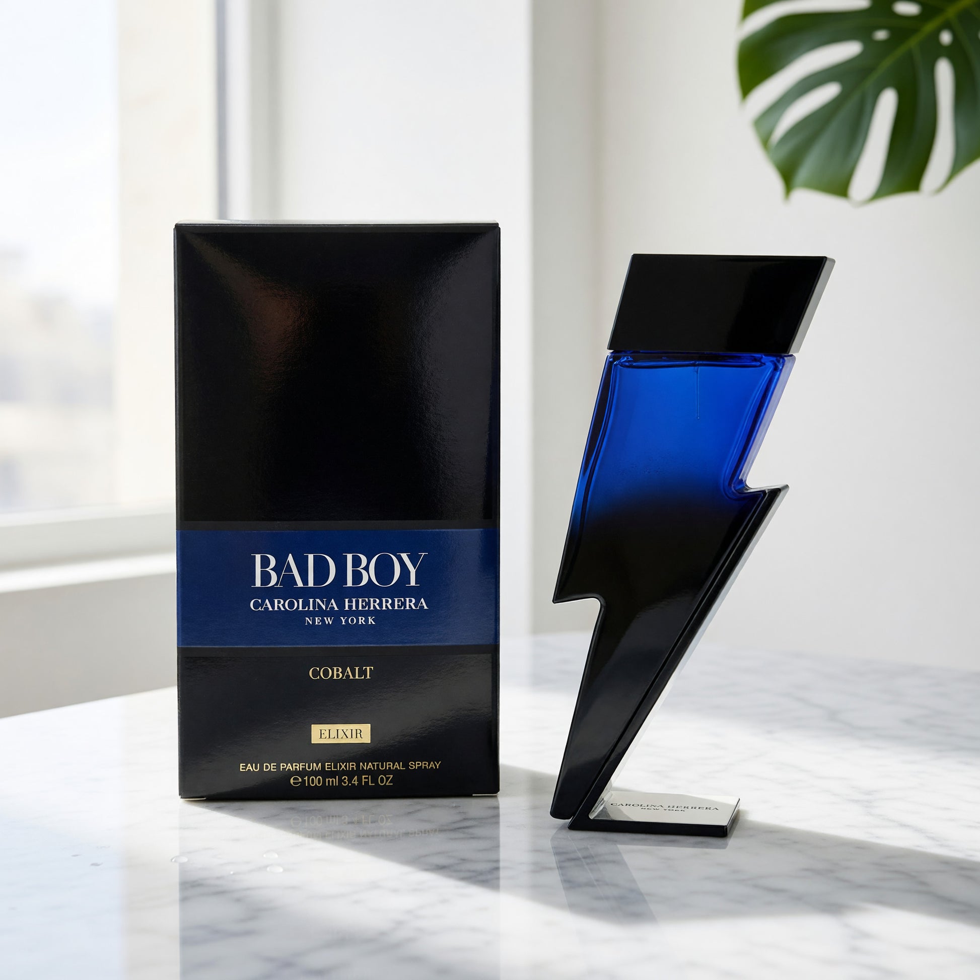 Bad Boy Cobalt Elixir by Carolina Herrera, 3.4oz EDP Elixir Spray men