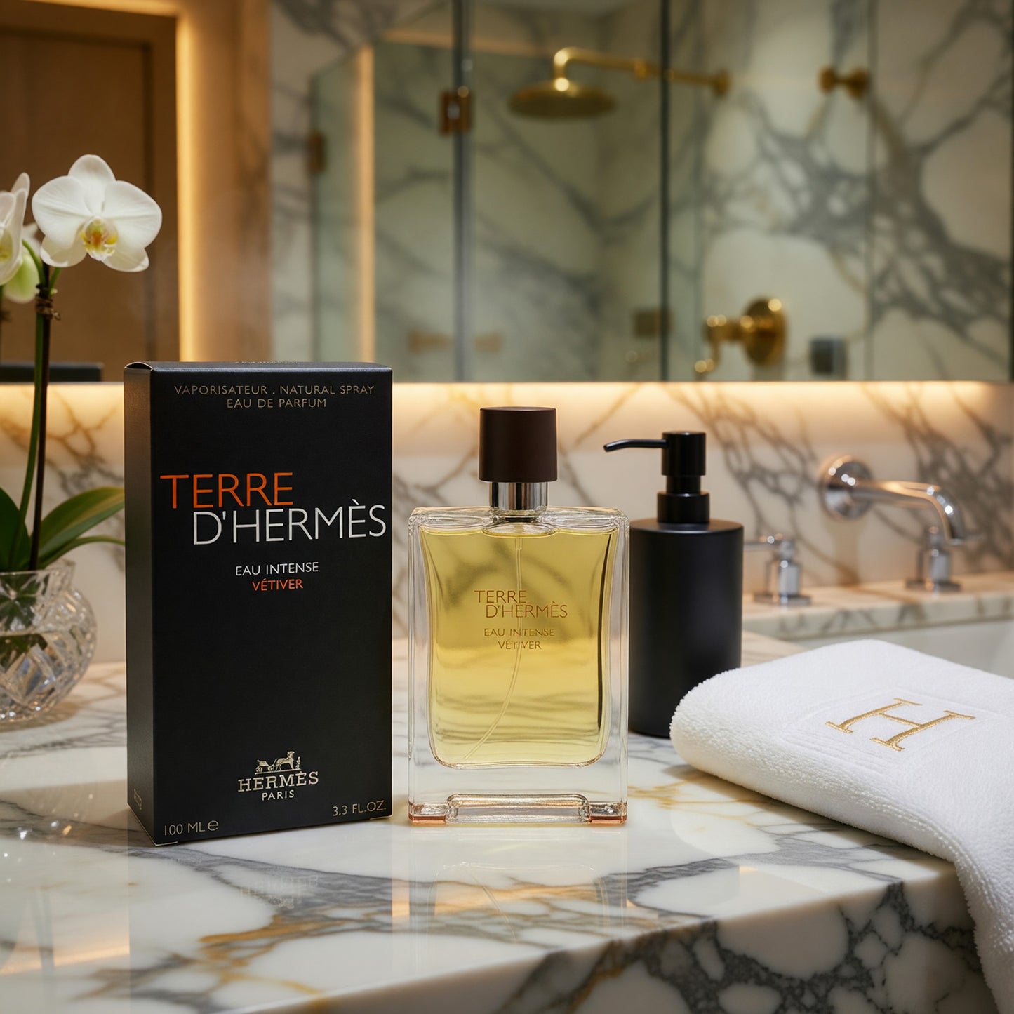 Terre D'Hermes Eau Intense Vetiver by Hermes, 3.3 oz EDP Spray for Men