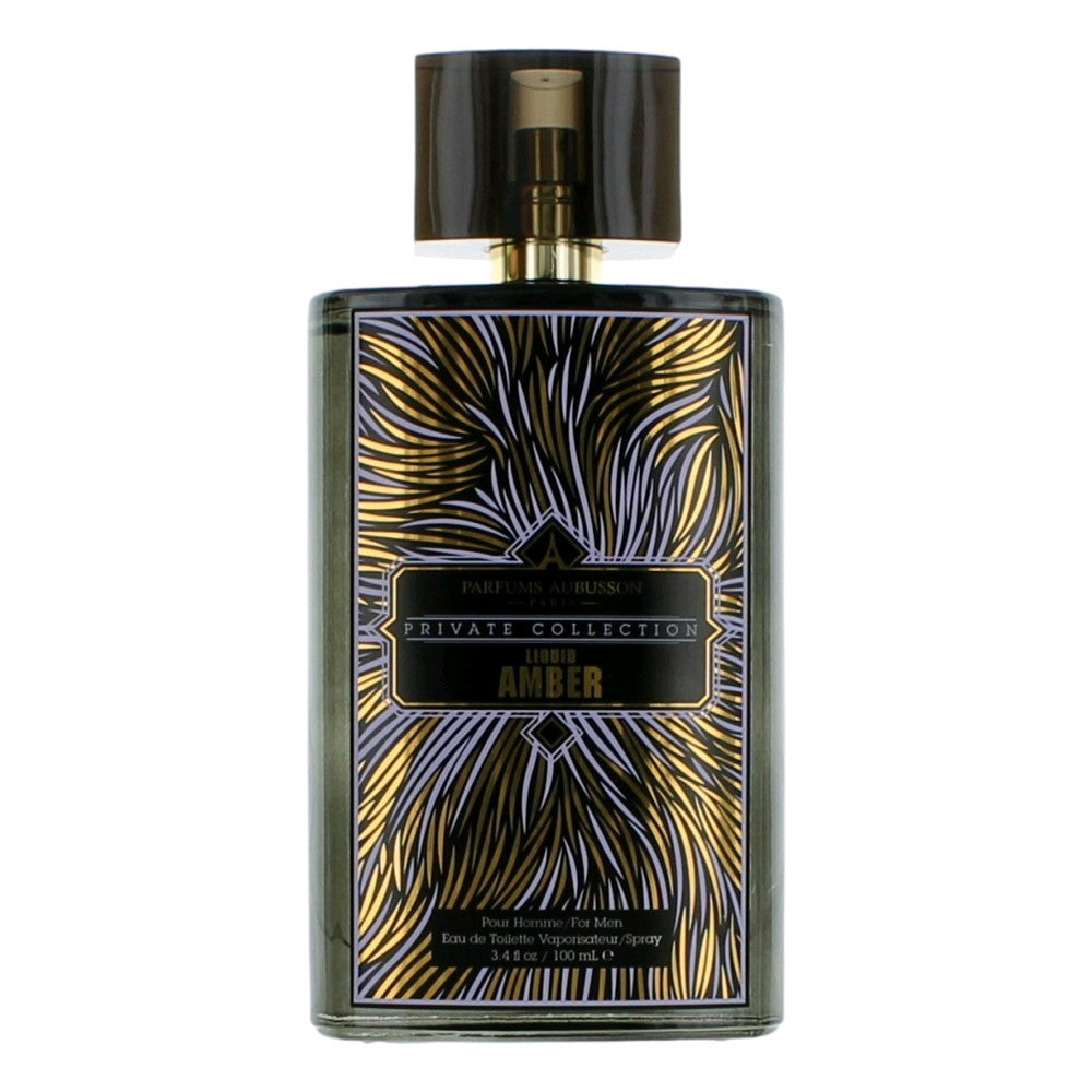 Liquid Amber by Aubusson, 3.4 oz EDT Spray for Men