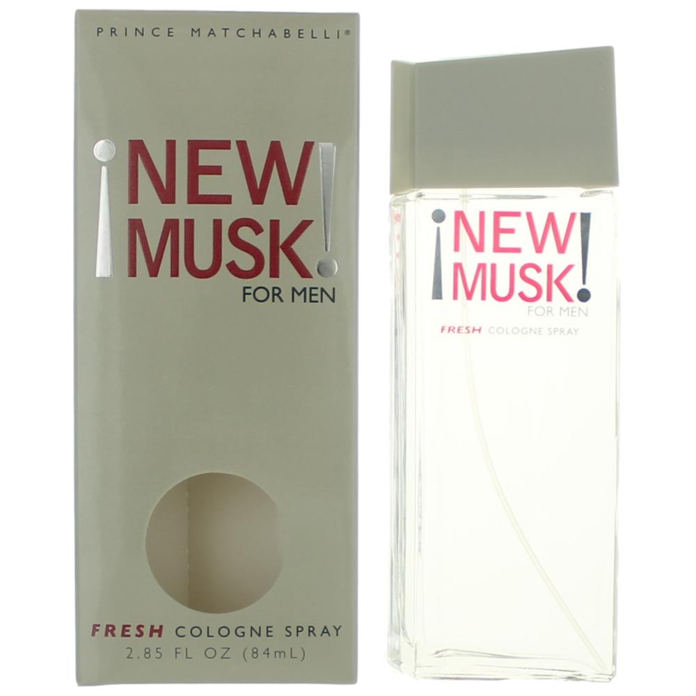 New Musk by Prince Matchabelli, 2.85 oz Fresh Cologne Spray for Men