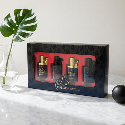 Manos De Fuego by Manos De Fuego, 4 Piece Coffret for Men