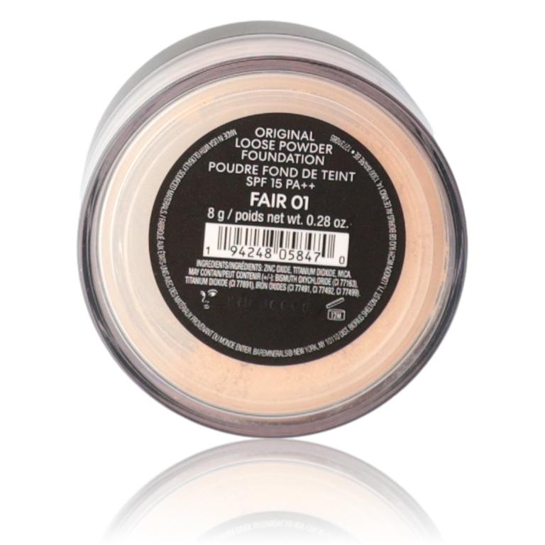 Bare Minerals Loose Powder Foundation, .28oz Powder Foundation SPF 15 - Fair 01