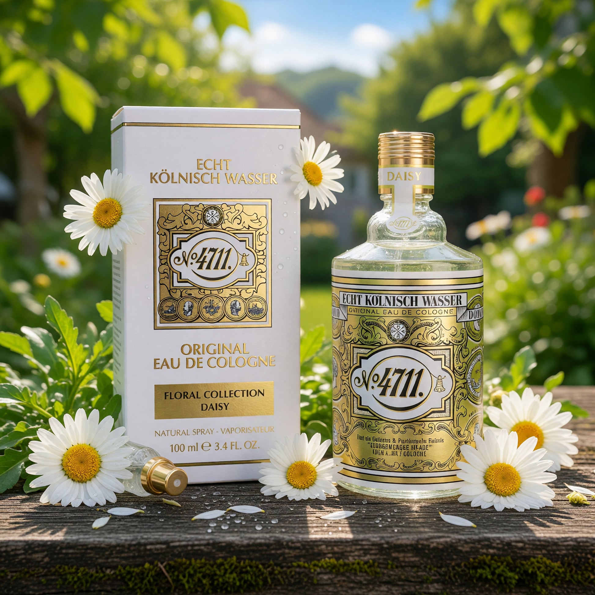 4711 Floral Collection Daisy by 4711, 3.4oz Eau De Cologne Spray for Unisex