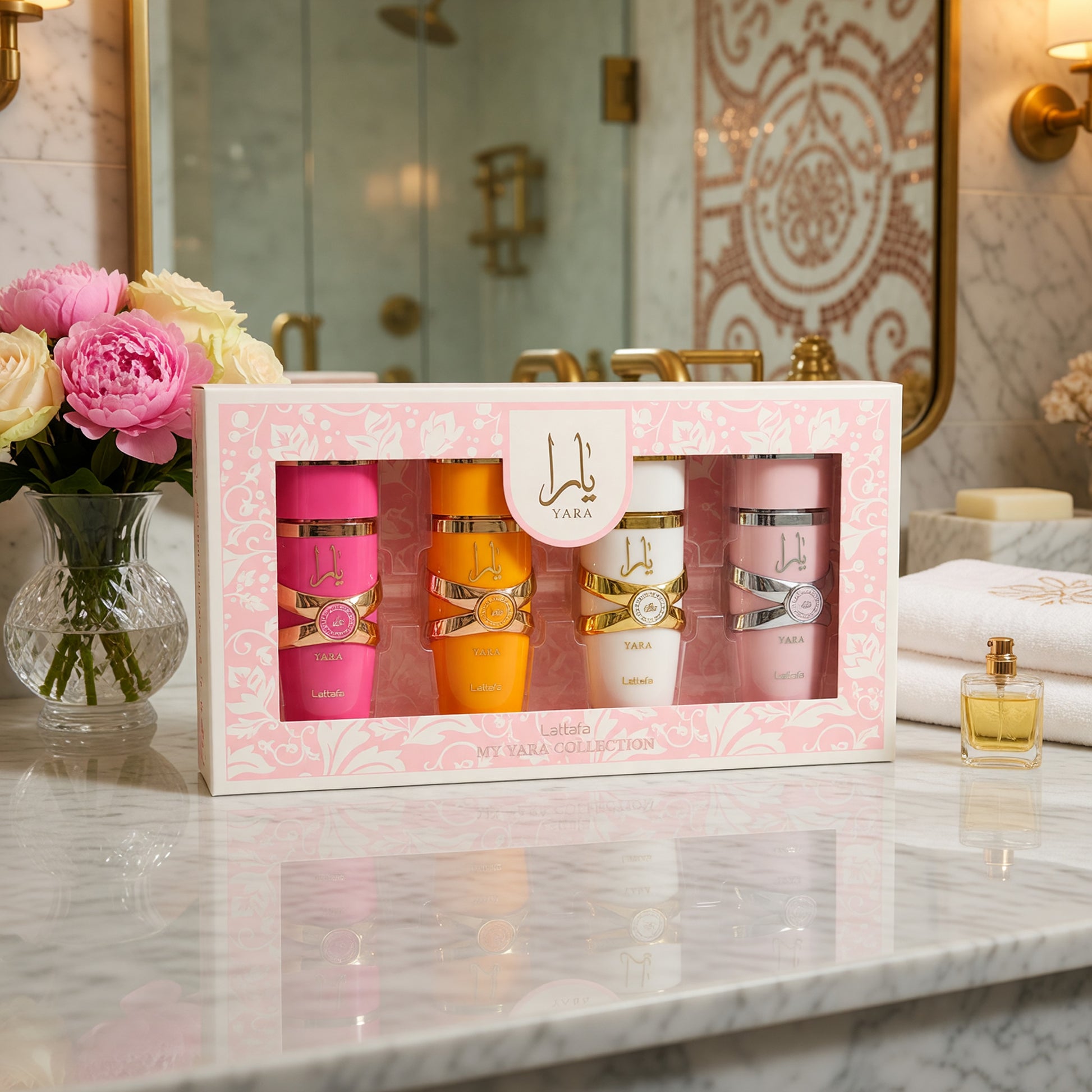 My Yara Collection by Lattafa, 4 Piece Set for Women