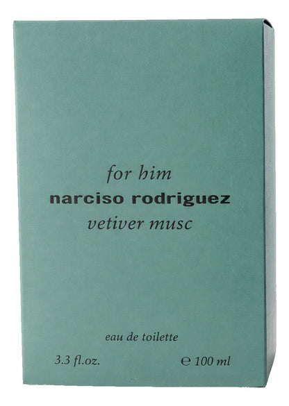 Vetiver Musc by Narciso Rodriguez, 3.4oz EDT Spray for Men