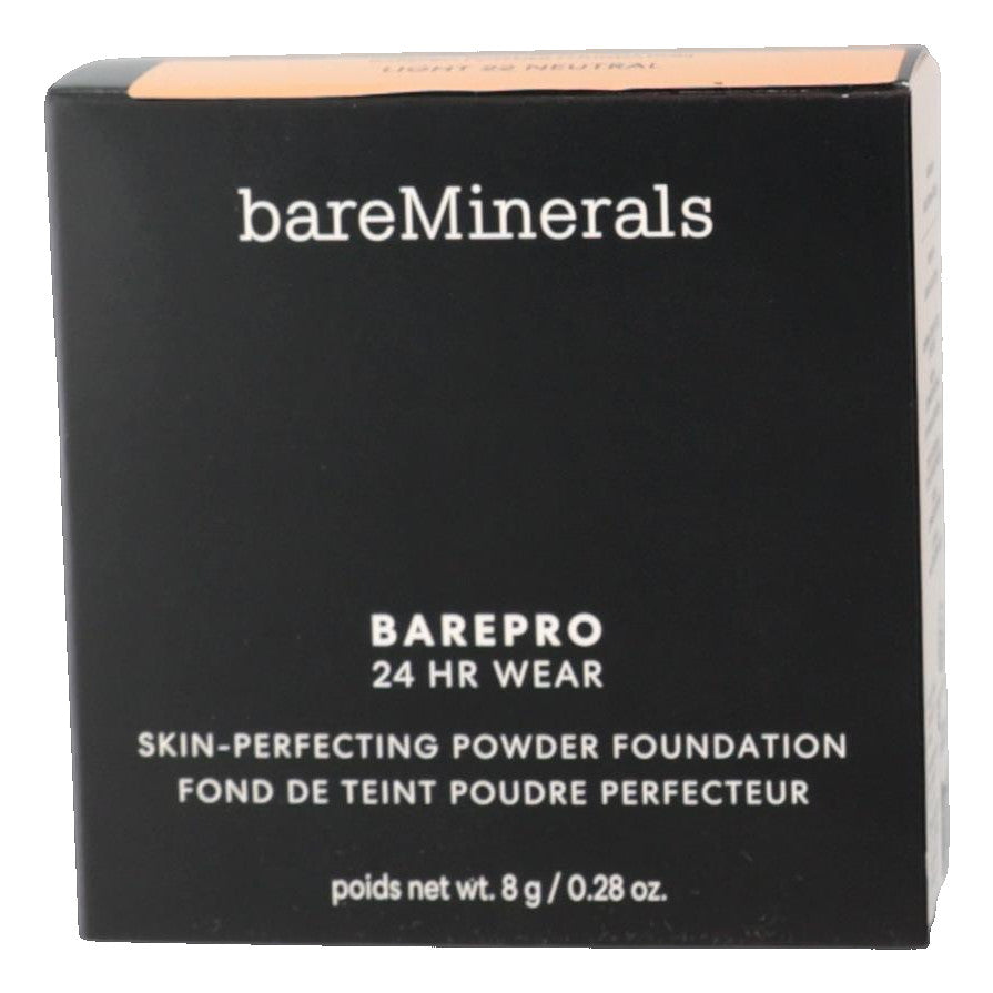 Bare Minerals BarePro 24 Hr Wear, .28oz Powder Foundation - Light 22 Neutral