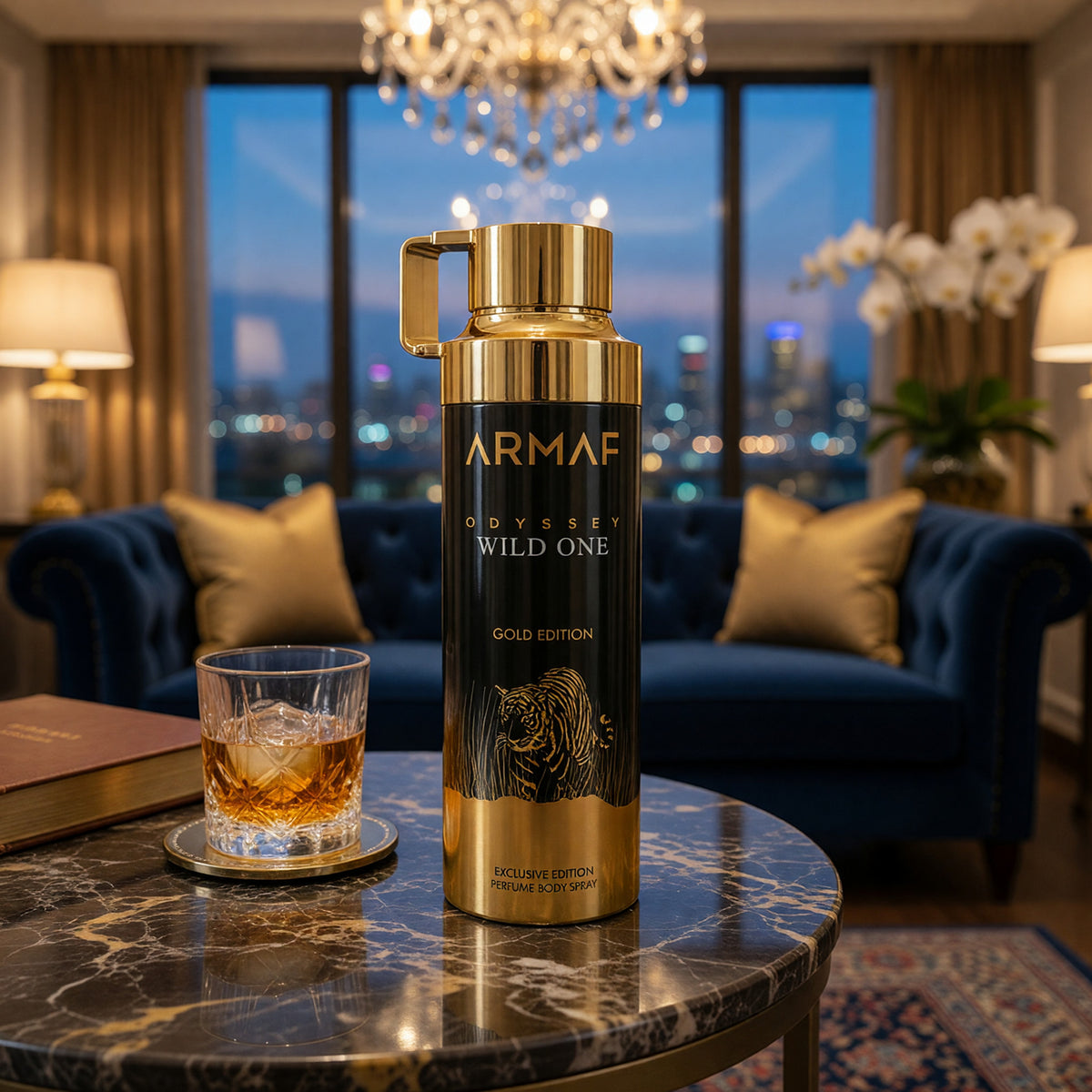 Odyssey Wild One Gold Edition by Armaf, 6.8 oz Body Spray for Men
