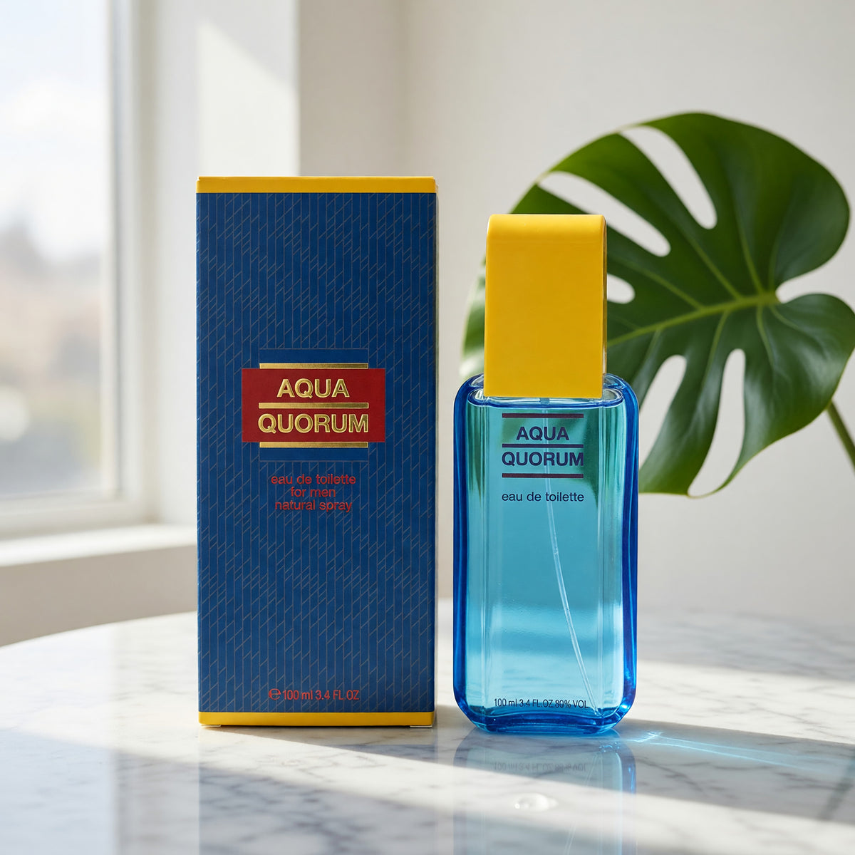 Aqua Quorum by Puig, 3.4 oz EDT Spray for Men