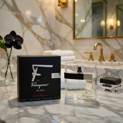 F Black by Salvatore Ferragamo, 3.4 oz EDT Spray for Men
