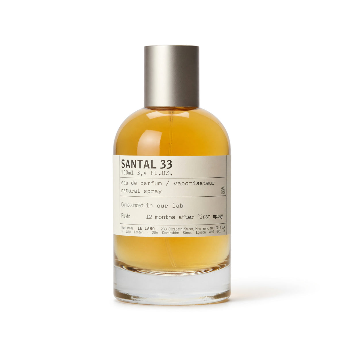 Santal 33 by Le Labo, 3.4 oz EDP Spray for Unisex