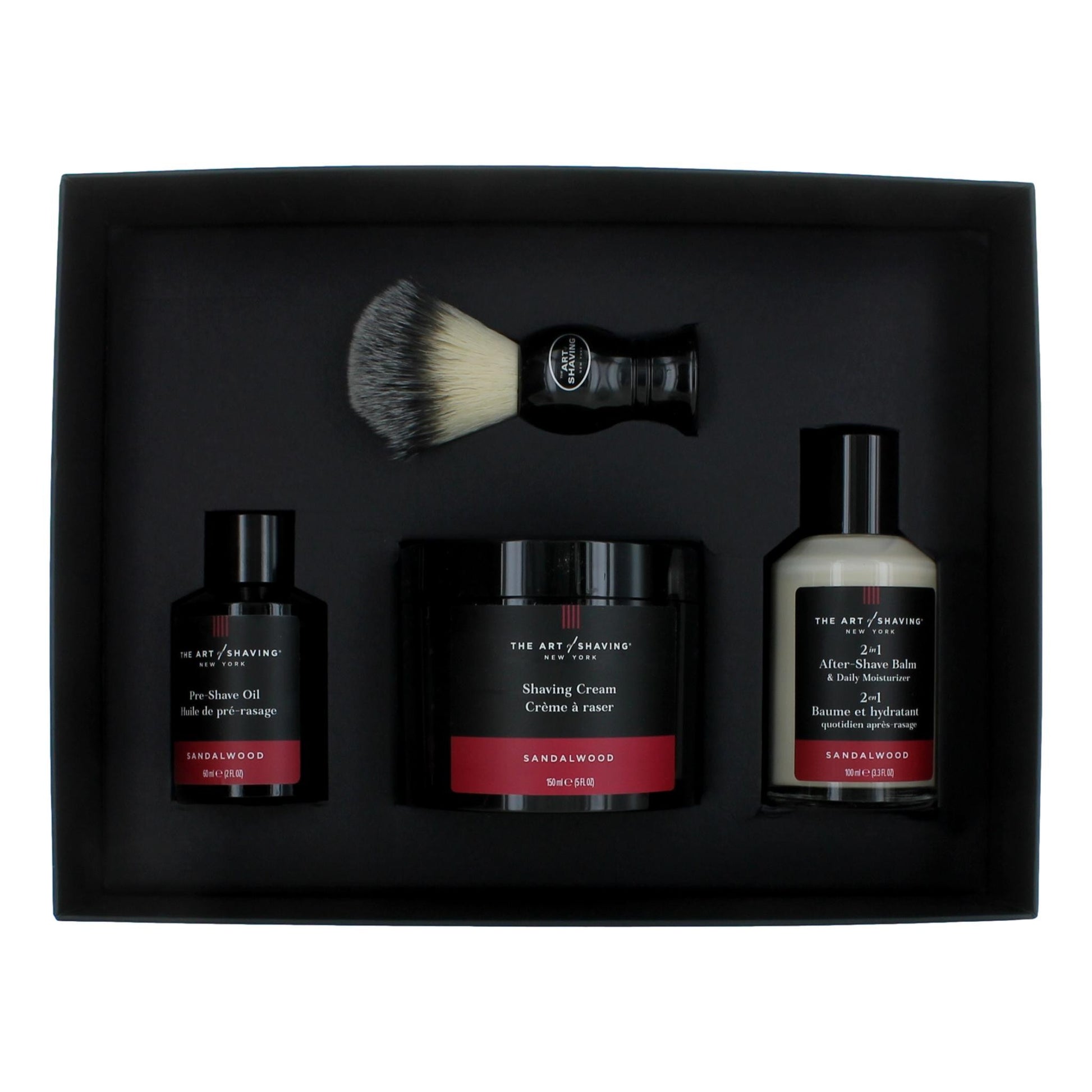 The Art Of Shaving Sandalwood, 4 Piece full size Shave Kit men