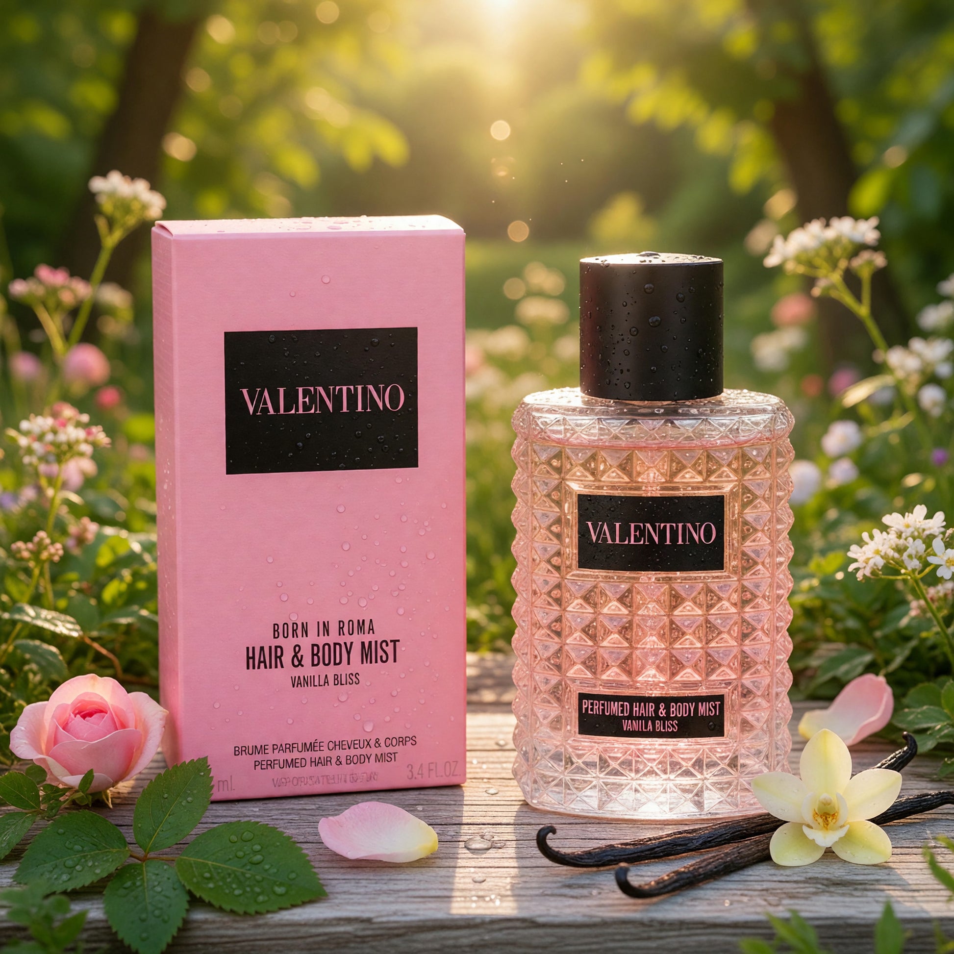 Valentino Born in Roma Vanilla Bliss by Valentino, 3.4oz Hair & Body Mist women