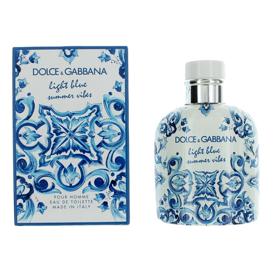 Light Blue Summer Vibes by Dolce & Gabbana, 4.2 oz EDT Spray for Men