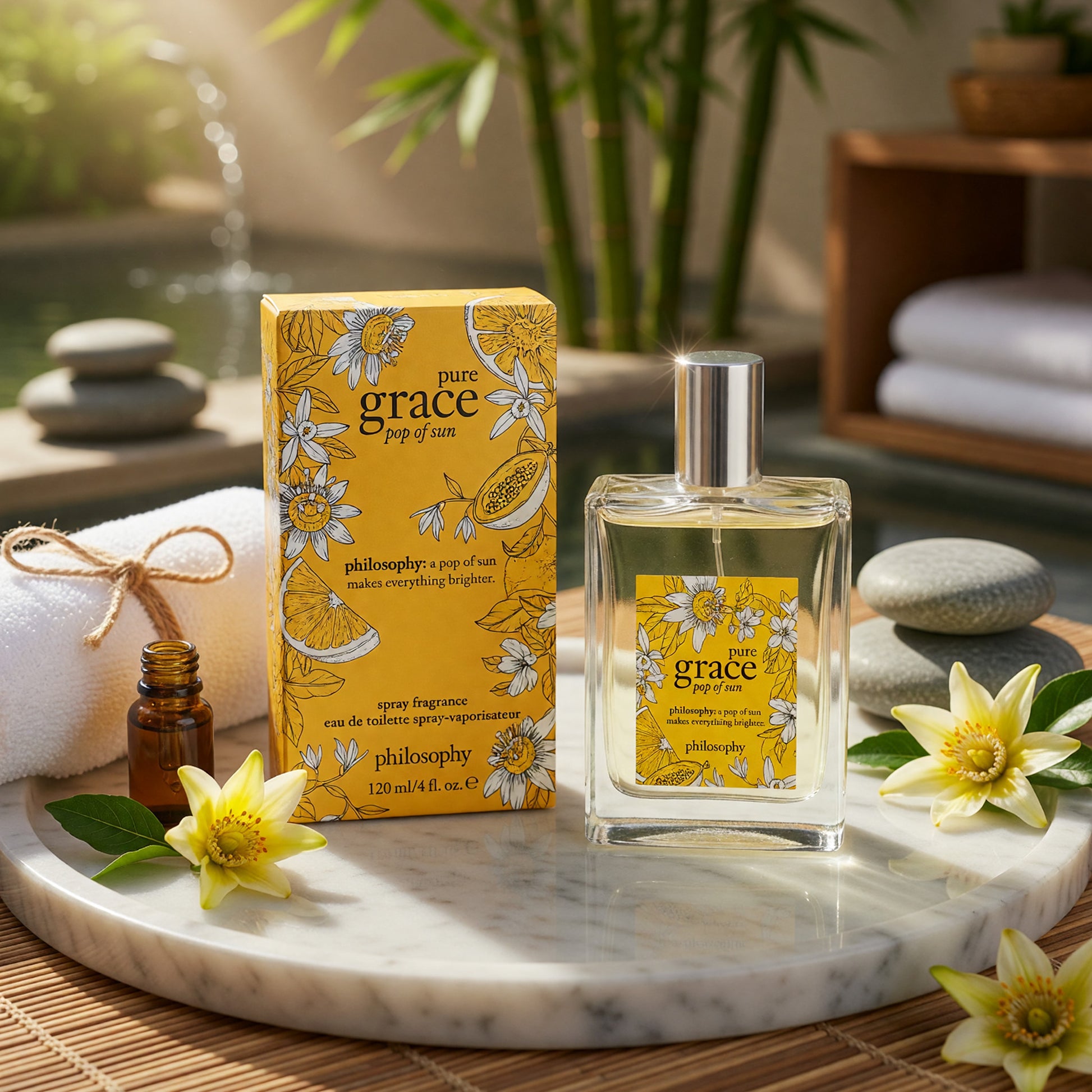 Pure Grace Pop of Sun by Philosophy, 4 oz EDT Spray for Women