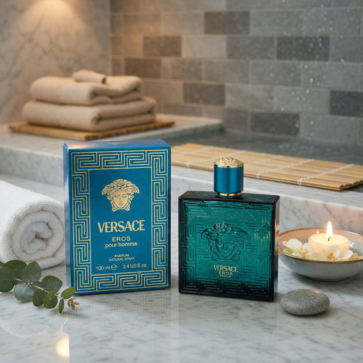 Eros by Versace, 3.4 oz Parfum Spray for Men