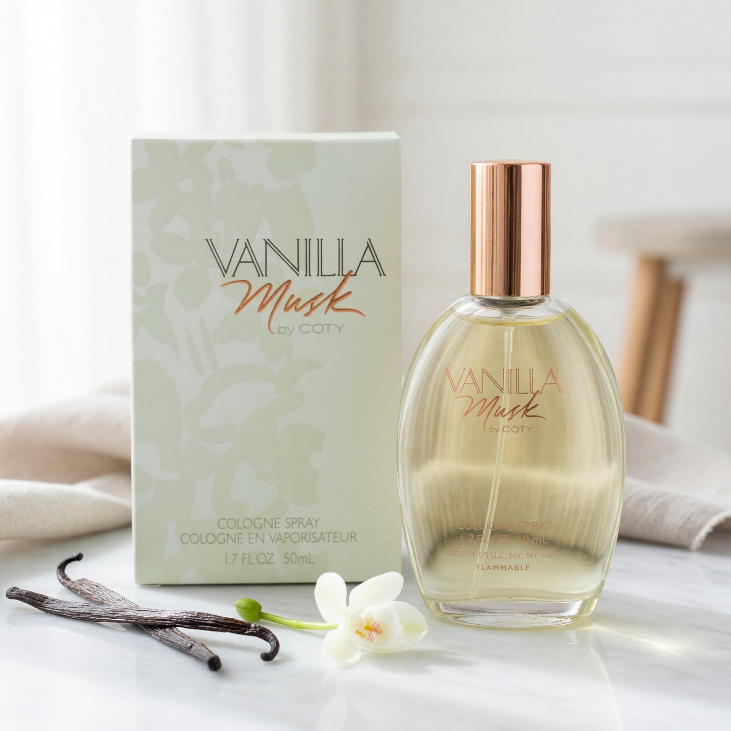 Vanilla Musk by Coty, 1.7 oz Cologne Spray for Women