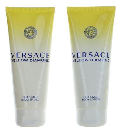 Versace Yellow Diamond by Versace, 4 Piece Gift Set for Women