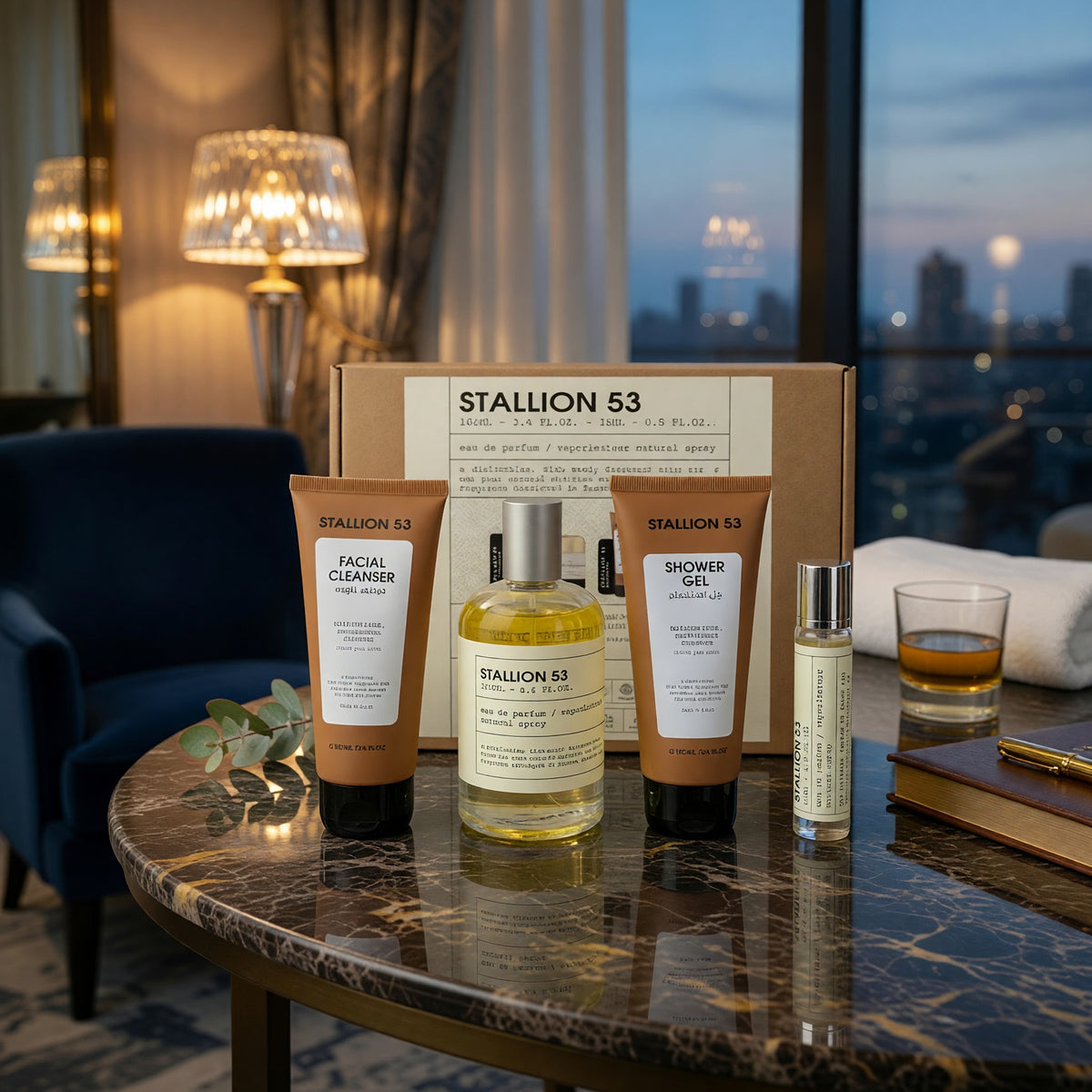 Stallion 53 by Emper, 4 Piece Gift Set for Unisex