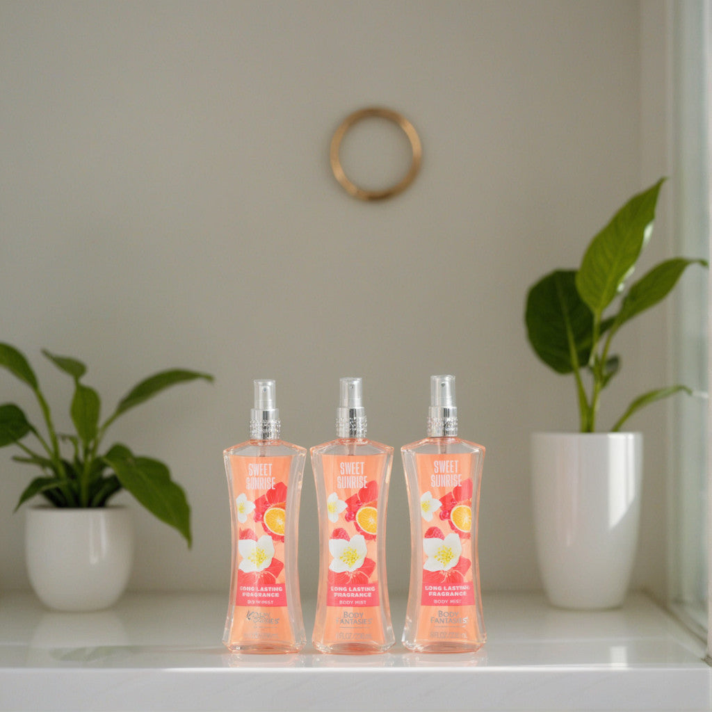 Sweet Sunrise Fantasy by Body Fantasies, 3 Pack 8oz Fragrance Body Spray women
