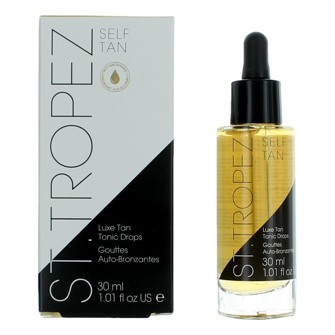 St. Tropez Luxe Tan Tonic Drops by St.Tropez, 1oz Self Tanner for Unisex