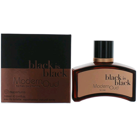 Black is Black Modern Oud by NuParfums, 3.4 oz EDT Spray for Men