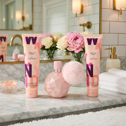 Sweet Like Candy by Ariana Grande, 3 Piece Gift Set women with 3.4oz EDP Spray
