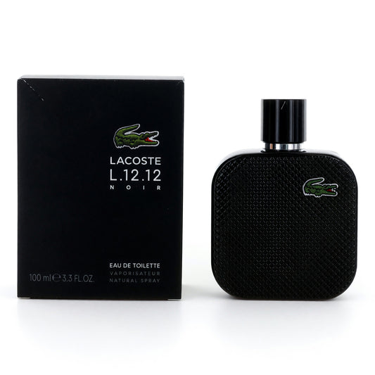 Lacose L. 12.12 Black Noir by Lacoste, 3.3 oz EDT Spray for Men