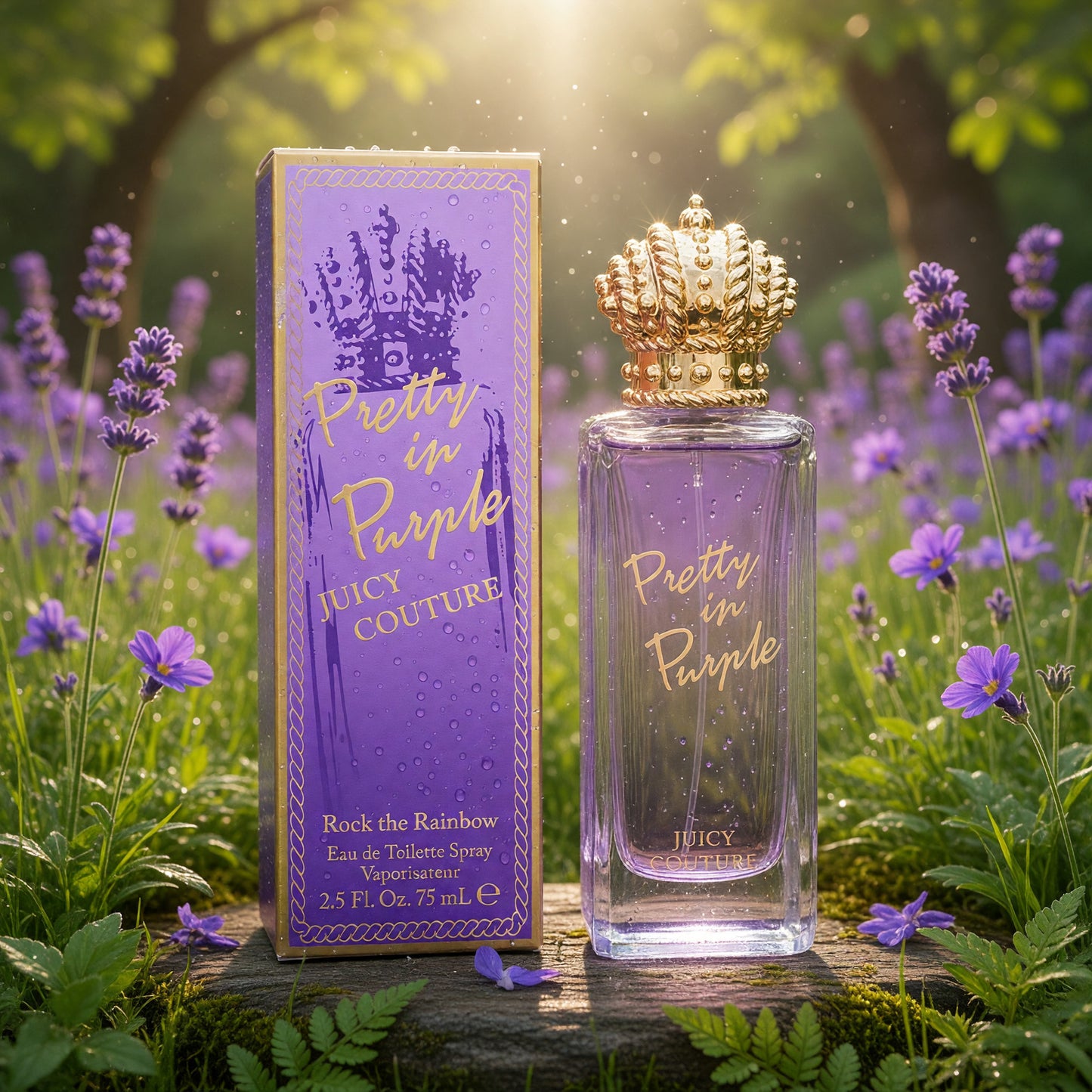Rock The Rainbow Pretty in Purple by Juicy Couture, 2.5oz EDT Spray women