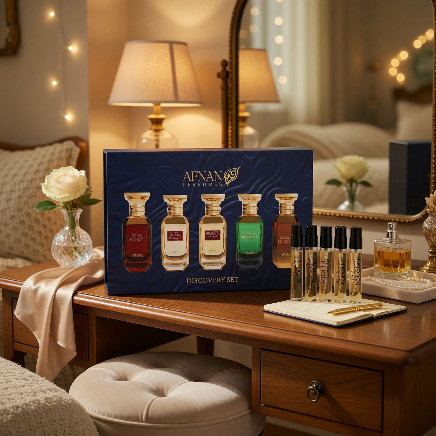 Bouquet Series Discovery Kit by Afnan, 5 Piece Discovery Set for Women