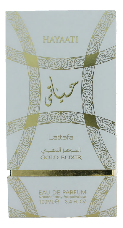 Hayaati Gold Elixir by Lattafa, 3.4 oz EDP Spray for Unisex